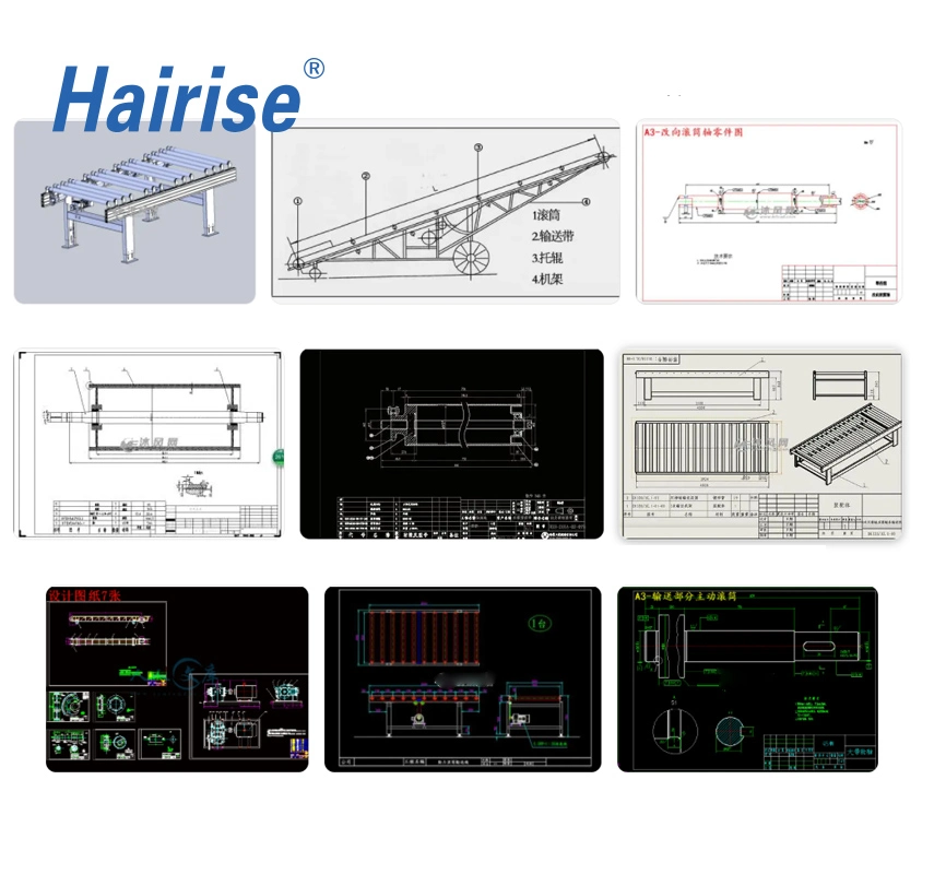 Hairise High Quality Stainless Steel Conveyor Belt Machine