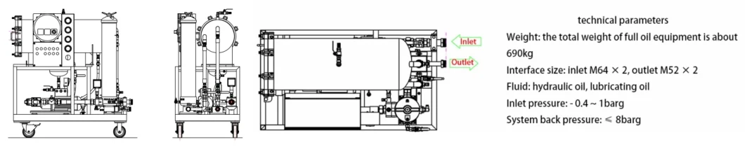 Coalescence and Separation Turbine Oil Purifier System for Low Viscosity Lube Oil